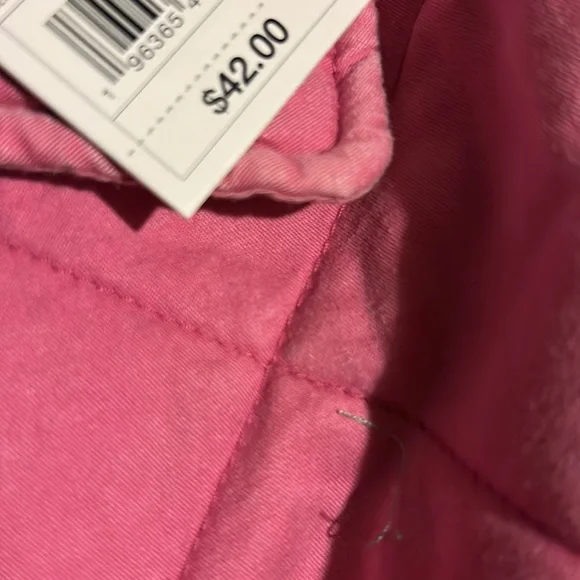 Women’s Woven quilted bomber jacket color vibrant pink NWT - Picture 10 of 11